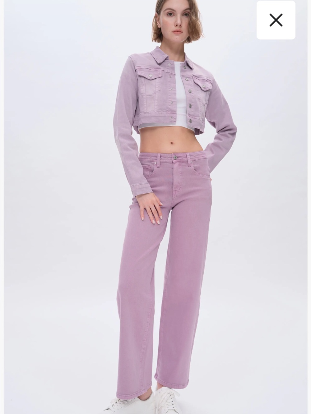 Bayase Women’s Purple Flora High Rise Straight Leg Stretch Jeans Size 26 BNWT!